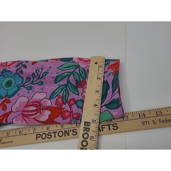 Talbots Dress Women's Size 8 Petite Lightweight Floral Fitted Ruffle Hem - Picture 5 of 8